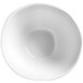 An American Metalcraft Crave white melamine bowl with a hole in the middle.
