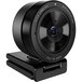 A black Razer Kiyo Pro webcam on a stand with a lens