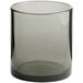 An Acopa Pangea rocks glass with a grey rim and base.