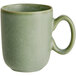 An Acopa sage matte porcelain cup with a handle.