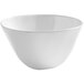 An American Metalcraft Crave white melamine bowl on a white background.