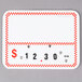 Red Checkered Write-On Deli Tag Wheel - 25/Pack Main Thumbnail 1