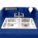 Cambro KSC402186 Navy Blue CamKiosk Portable Self-Contained Hand Sink Cart - 110V Main Thumbnail 9