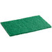A green rectangular Lavex scouring pad.