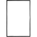 A black rectangular door gasket with a white background.