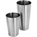 An American Metalcraft Boston Shaker set with two silver cups.