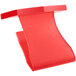 A red plastic Lavex Cherry Scent Gel toilet bowl clip.
