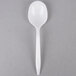 Choice Medium Weight White Plastic Soup Spoon - 1000/Case Main Thumbnail 3