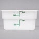 Cambro 2SFSP148 2 Qt. White Poly CamSquare® Food Storage Container Main Thumbnail 3