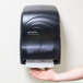 San Jamar T1390TBK Tear-N-Dry Black Hands-Free Paper Roll Towel Dispenser Main Thumbnail 1