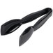 A pair of black plastic tongs with easy-grasp handles.