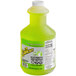 A green bottle of Sqwincher Lemon Lime Electrolyte Beverage Concentrate.