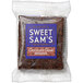 An individually wrapped Sweet Sam's Chocolate Chunk Brownie.