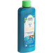 A close up of a Herbal Essences Bio:Renew Argan Oil shampoo bottle with blue and green leaves.