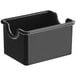 A black plastic container with handles.