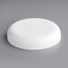 A white 89/400 continuous thread dome lid.