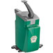 A green and grey Heinz countertop pump dispenser with a handle.