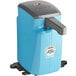 A blue and grey Heinz Keystone Ranch Pump Dispenser with touchless automatic lid.