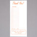 Choice 1 Part Tan and White Guest Check with Beverage Lines and Bottom Guest Receipt   - 2000/Case Main Thumbnail 4