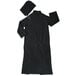 Black 2 Piece Rain Coat 60" - XL Main Thumbnail 8