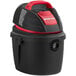 A black and red Shop-Vac wet/dry vacuum cleaner with a red handle.