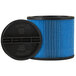 A Shop-Vac Ultra-Web cartridge filter with a black lid and blue and black filter.