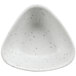 A white cheforward stone melamine ramekin with speckles on it.