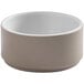 An American Metalcraft Unity round melamine mocha bowl with a white background.