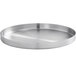 An American Metalcraft stainless steel round metal plate.