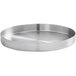 An American Metalcraft Unity silver stainless steel round plate.