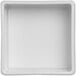 An American Metalcraft Unity white square melamine bowl with a square edge.