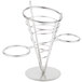 American Metalcraft SS92 Stainless Steel 1-Cone Basket with 2 Ramekins - 5" x 9" Main Thumbnail 5