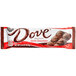 A close up of a DOVE Dark Chocolate Bar in red and white packaging.