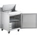Avantco SS-PT-27-C 27" 1 Door Stainless Steel Cutting Top Refrigerated Sandwich Prep Table with Extra Deep Cutting Board Main Thumbnail 4