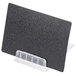 A black rectangular American Metalcraft chalk card with a clear plastic stand.