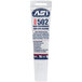 A white tube of American Sealants Black Finish silicone sealant with blue text on the label.