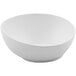 A white GET Enterprises Riverstone melamine bowl.