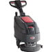 A Viper walk behind floor scrubber with black and red wheels and a handle.