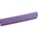 A close-up of a purple Baker's Mark silicone clip for a bun or sheet pan.