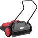 A red and black Viper PS480 manual push sweeper with a red handle.