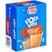 A blue box of Pop-Tarts Frosted Brown Sugar Cinnamon toaster pastries.