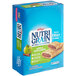 A blue box of 48 Nutri-Grain Apple Cinnamon Cereal Bars with a close-up of one.