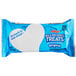 A blue package of Kellogg's Rice Krispies Treats with white text and a heart on a white background.