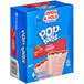 A blue box containing two Pop-Tarts Frosted Cherry pastries.
