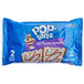 A blue package of 2 Pop-Tarts with a white and blue label for Frosted Hot Fudge Sundae Pop-Tarts.