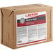 A Betco 5 gallon bag in box of Hard As Nails floor finish with a label on it.