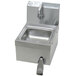 Advance Tabco 7-PS-63 Space Saver Hands Free Hand Sink with Knee Valve - 12 1/4" Main Thumbnail 1