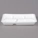 Genpak 10500 10 3/8" x 8 3/8" x 1 3/16" 5 Compartment White Foam School Tray - 500/Case Main Thumbnail 4