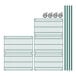 A Regency green wire shelving starter kit with metal rods and wheels.