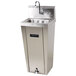 Advance Tabco 7-PS-90 Hands Free Hand Sink with Pedestal Base Main Thumbnail 1